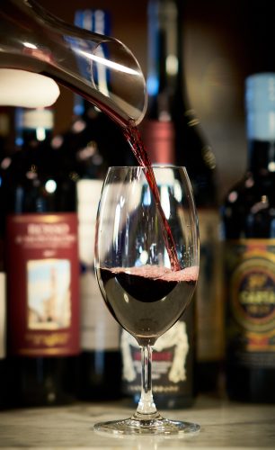 An array of award-winning Italian wines on the list